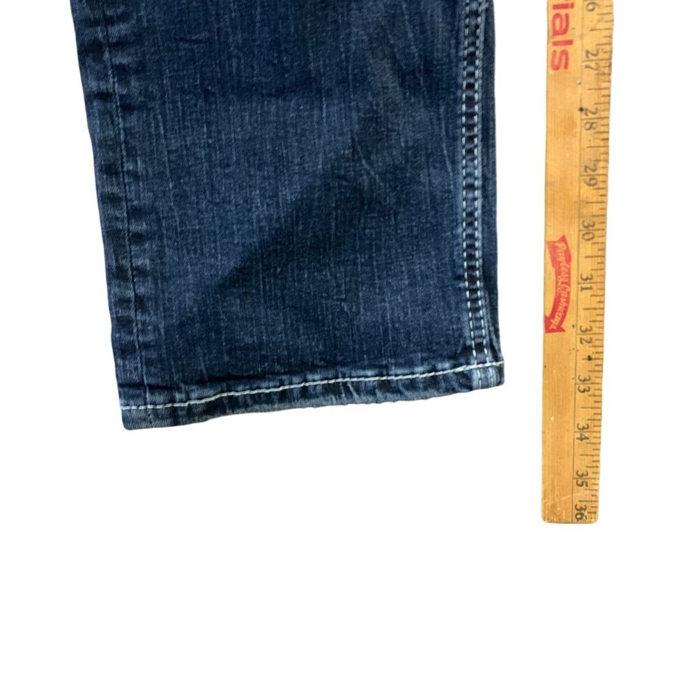 NEW Deperwest Mens 34x34 Seeker‎ Taper Jeans Blue Distressed Denim Stretch - Picture 15 of 16